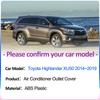 Для Toyota Highlander Kluger XU50 2014~2019 автомобиль под задним сиденьем вентиляционная крышка выхлопная система кондиционера вентиляционное приспособление