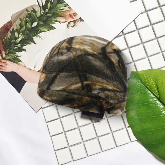 Warm Beanie for Men Women Cuffed Thick Fleece Winter Hat Elastic Skull Cap