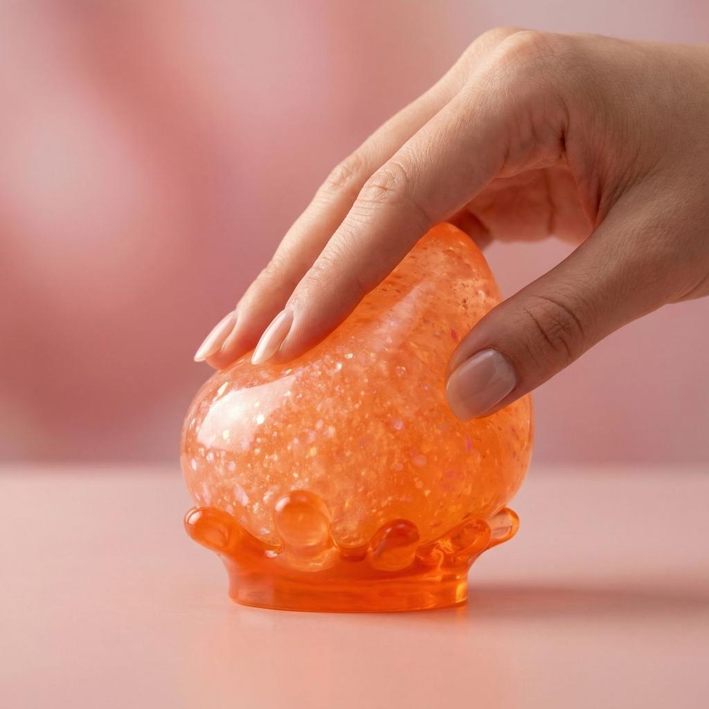 Drop Sensory Toy Water Drop Shape Stress Relief Gel Filled Squeeze Toy for Hand Exercise and Relaxation