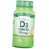 Витамин Д3, Холекальциферол, High Potency Vitamin D3 1000, Nature's Truth  250гелкапс (36509031)
