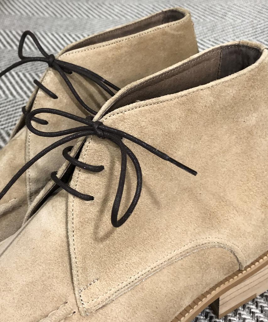 Joenshoe Holst Suede Chukka Boots Beige