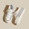 Muffin Platform Women's Shoes Canvas Shoes Women's 2025 New Spring Explosion Korean Version of White Shoes Casual Sports Board Shoes