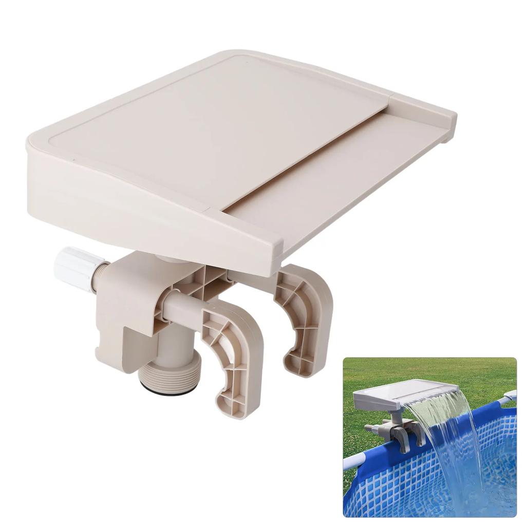 Pool Waterfall Relaxing Waterfall Cascade Ground Swimming Pool Fountain Spillway Attachment Detachable PVC Pool Cascade