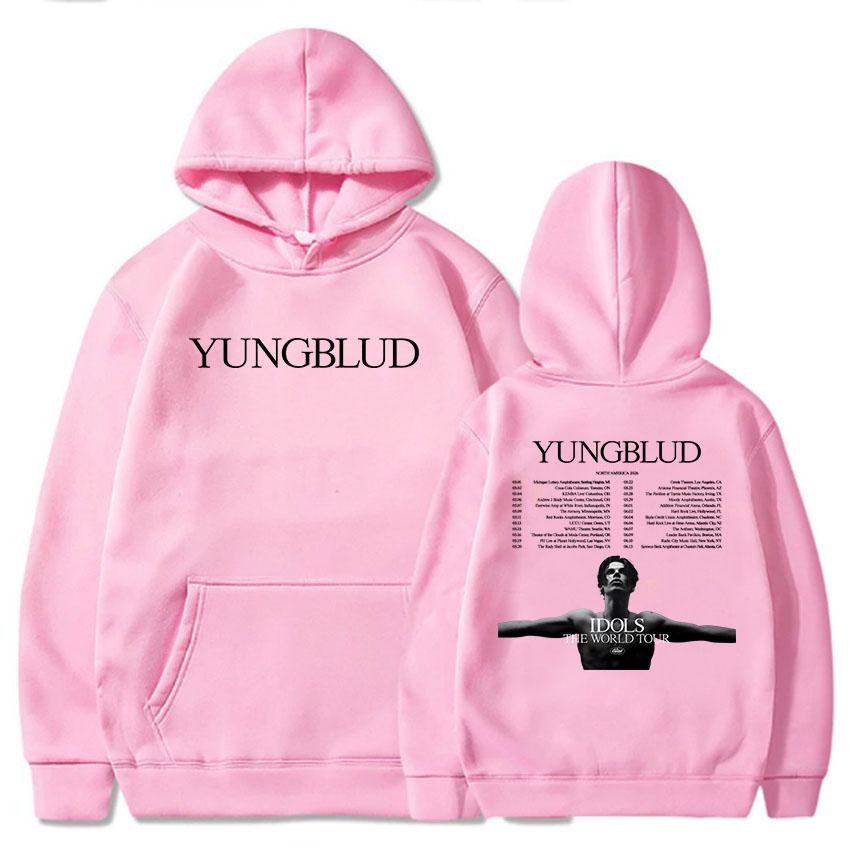 Yungblud 2026 Североамериканские Худи Кумиры Мировой Тур Графический Принт Свитшоты С Длинным Рукавом Зимние Худи Пуловеры Топы