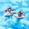 Colorful Leaf Inflatable Toy PVC Adult Swimming Circle Water Sports Inflatable Floating Ring Summer Outdoor Pool Accessories