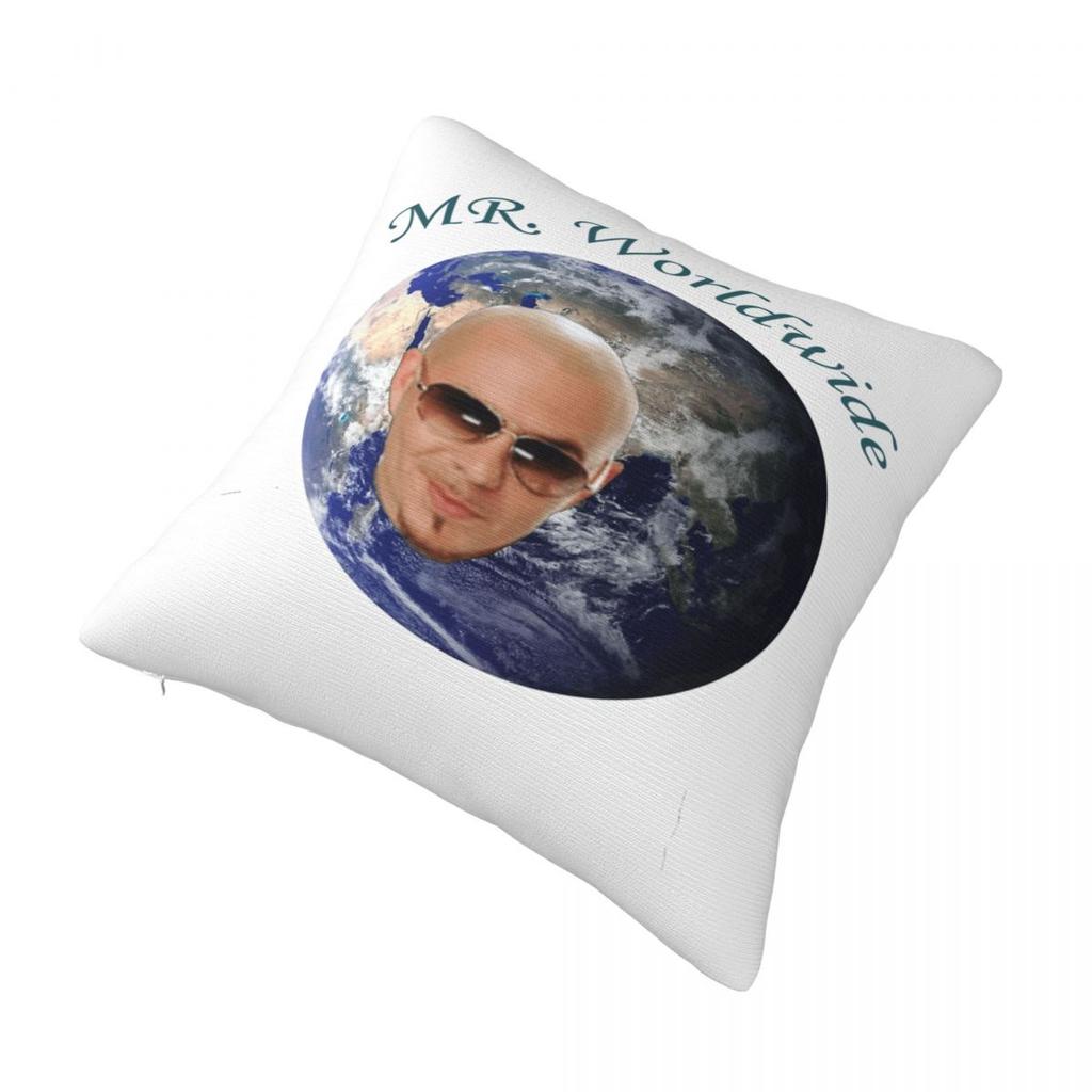 Mr Worldwide Pitbull Pillow Case Cushion Cover Soft Custom Pillow Cover Morden Pillowcases For Living Room Chair