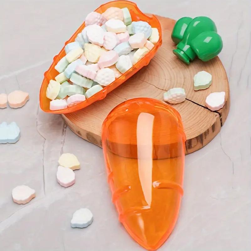 1 шт. Подарочная коробка Сделай сам Хранение Вечеринка Пасхальное украшение Коробка для конфет в виде морковки Креативный пластик Декоративные товары для вечеринок