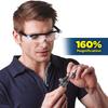 Max Glasses, Лупа для чтения 160%, Перезаряжаемые и Беспроводные очки-лупа для рукоделия, ювелиров, чтения, рисования, хобби, 2 шт.