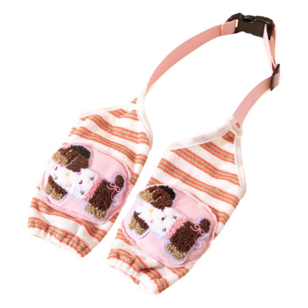 Striped Design Dog Elbow Brace Cartoon Pattern Dog Leg Warmers Dog Knee Pads Autumn Winter