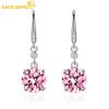 Classic Copper Alloy Zircon Earrings Ladies Jewelry Wedding Promise Party Gift