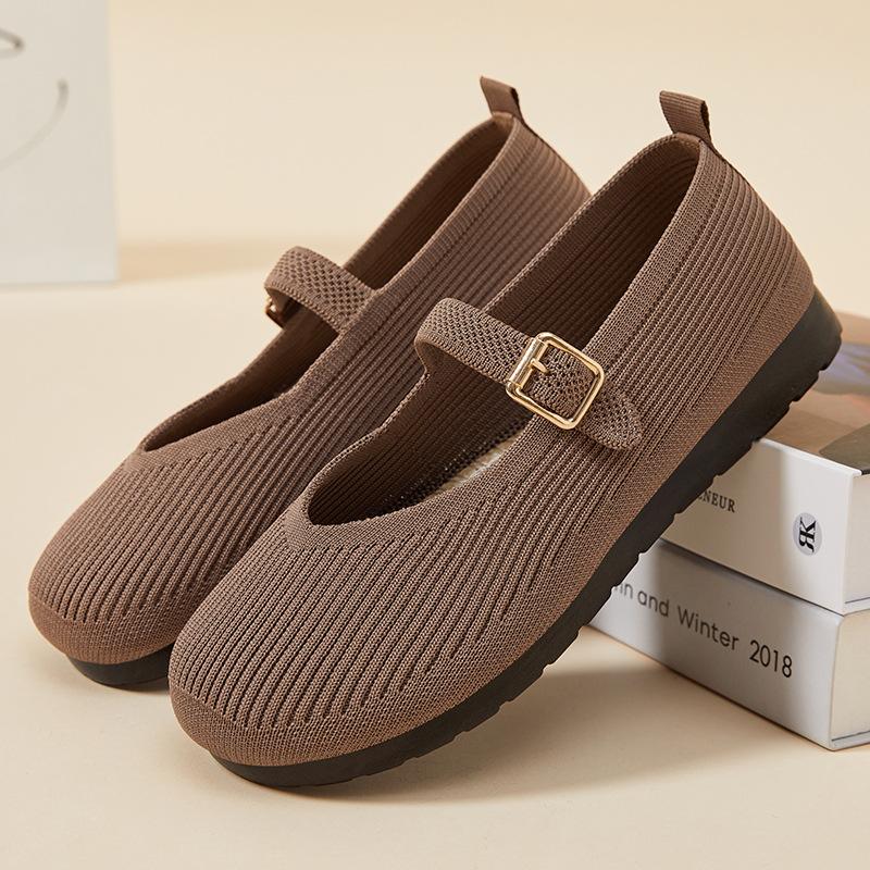 Летняя женская обувь, повседневные туфли на плоской подошве, туфли для мам, женская обувь на мягкой подошве