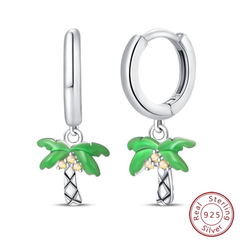 100% 925 Silver Chameleon Dragonfly Butterfly Earrings Golden Koi Ladybug Earrings For Women Fashion S925 Party Jewelry