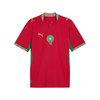 Puma Домашняя футболка Марокко 2026 'Fast Red Victory Gold' Мужская 783317-01