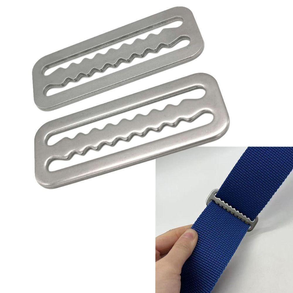 1/5PCS Stainless Steel Strap Buckle Slide Keeper Ring Belt Buckle New Webbing Buckle Bag Making