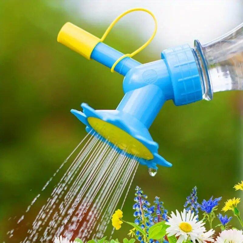 Plastic Sprinkler 3PCS Garden Tool Nozzle Indoor Long Spout Dual Head Bottle Cap Sprinkler Watering Cans Beverage Bottle Seedlings Plant Beads