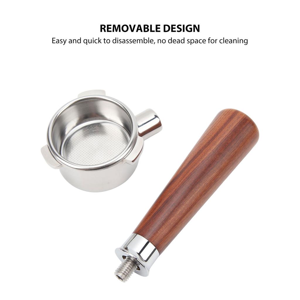 Bottomless Portafilter Stainless Steel Handheld Naked Portafilter for Breville 8 Series Coffee