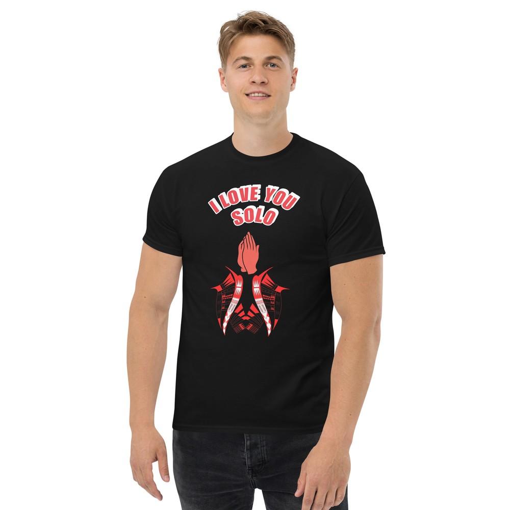 I LOVE YOU SOLO Tee, Jacob Fatu, Bloodline, Pro Wrestling Tee, Red and White