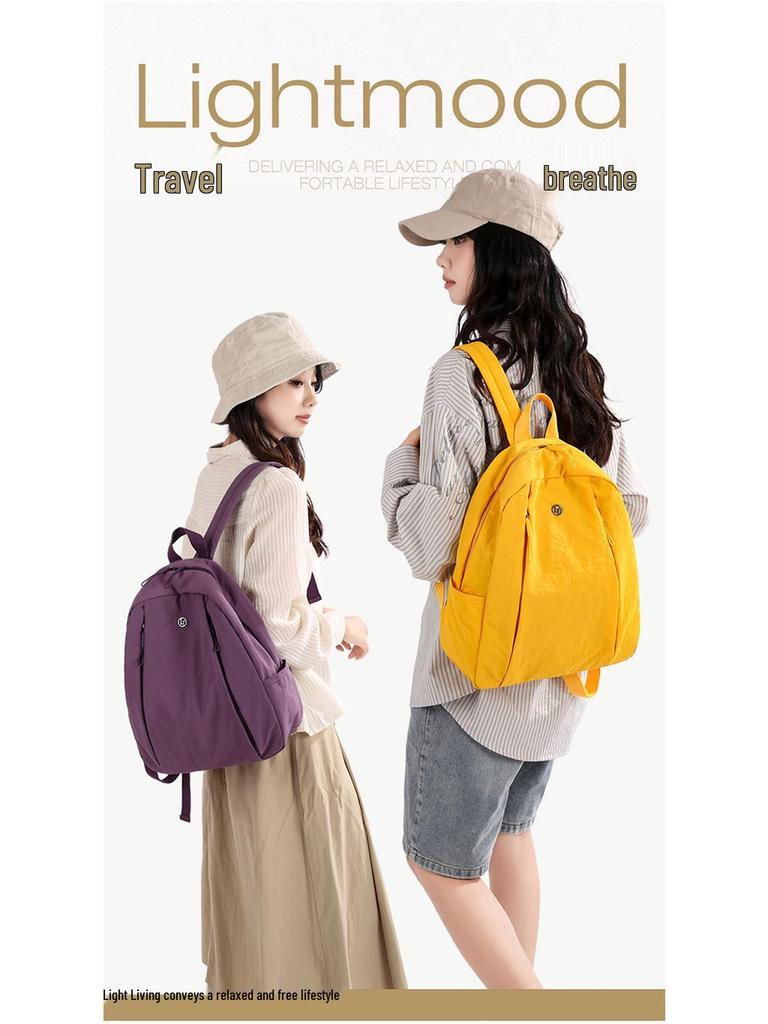 Женский легкий мини-рюкзак конфетного цвета: Большая вместимость для путешествий, походов или школы - Повседневное ношение на плече или через плечо