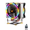 12th Gen Silent CPU Cooler: 12CM Tower with 4 Copper Pipes, Multi-Platform Compatibility for 1700 Pin & 115X/1366, 4-Pin Desktop