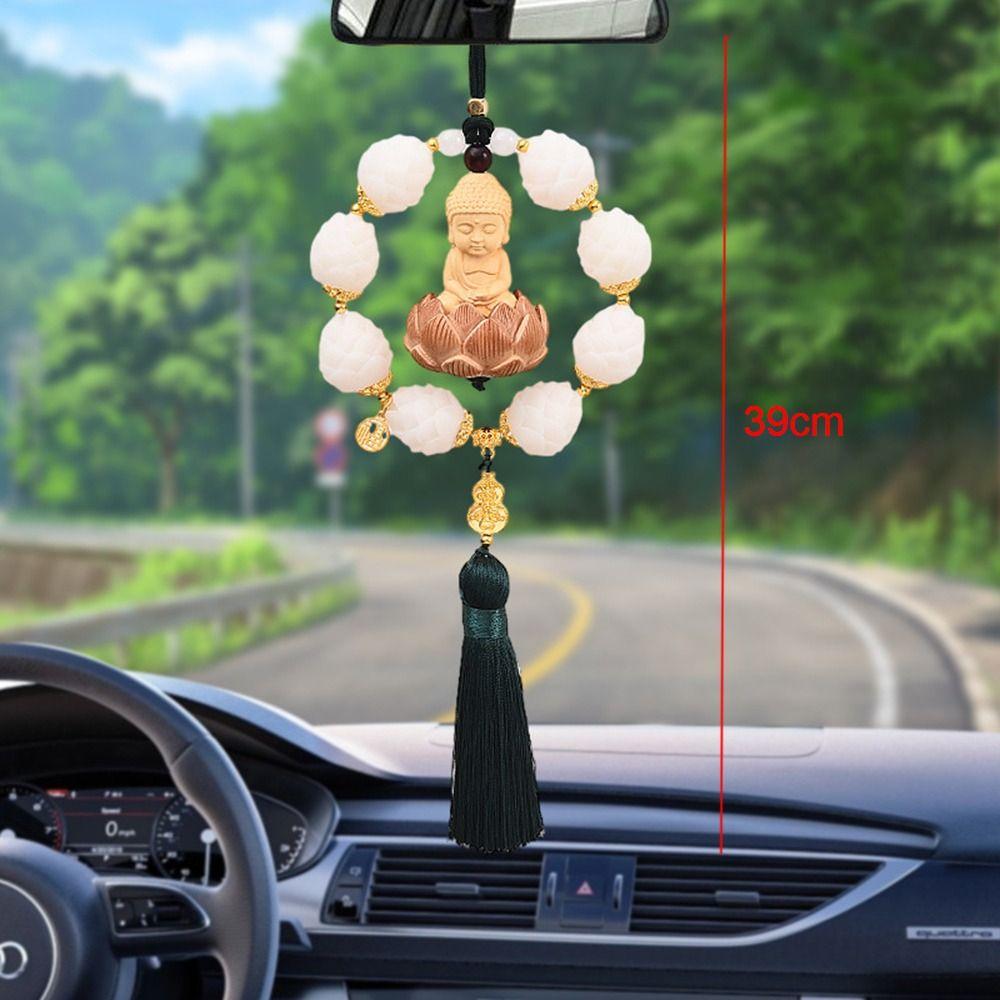 Exquisite Car Hanging Decoration Good Luck Car Upholstery Circle Lotus Car Pendant Automobile