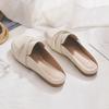 2025 весна новые без каблука ленивые интернет знаменитости сумка голова полутапочки женские плоская подошва носить полуподдерживающие одинарные туфли женские