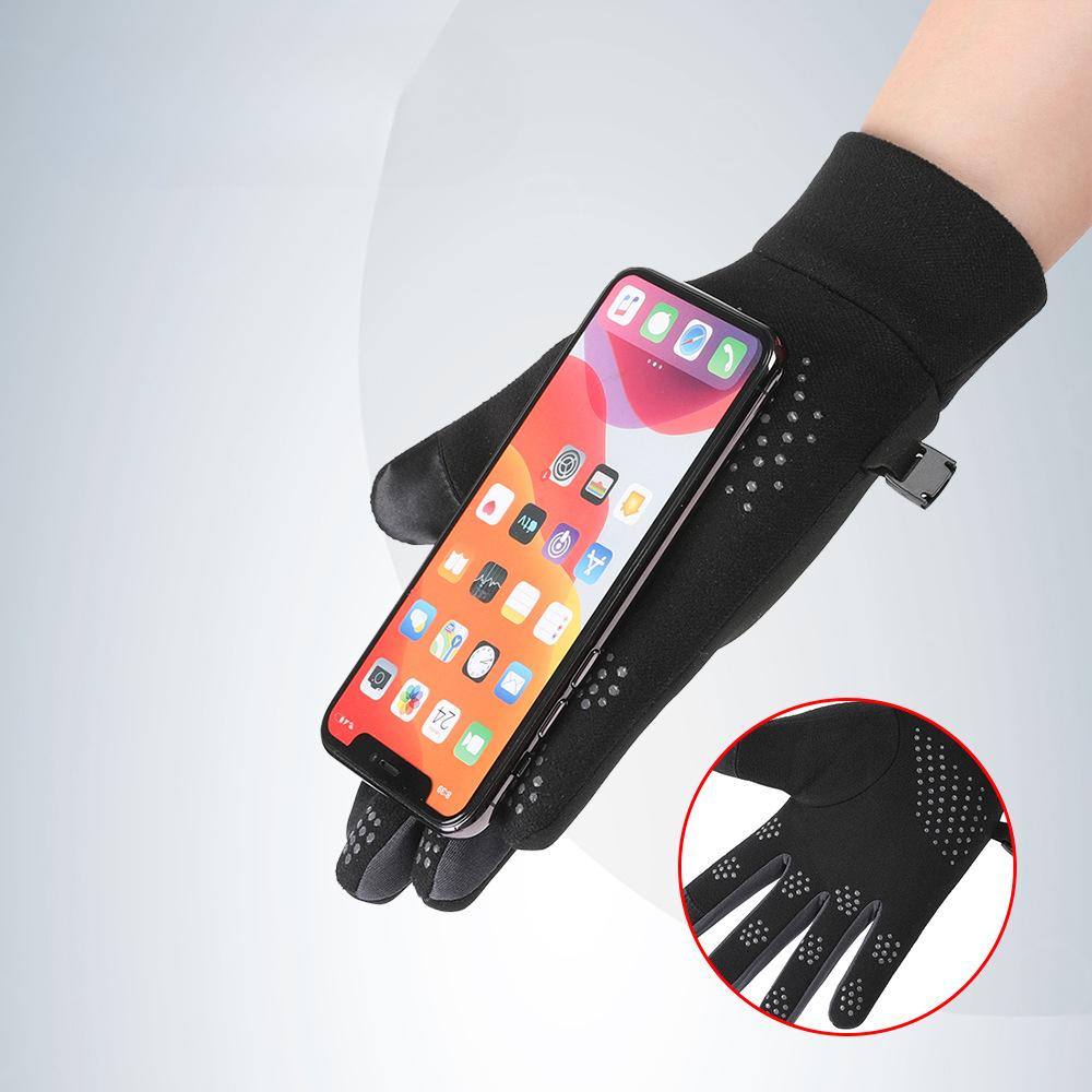 Теплые перчатки для мужчин и женщин Осенью и зимой для занятий спортом на открытом воздухе, для велоспорта, с бархатной подкладкой, ветрозащитные, холодостойкие, водонепроницаемые, для альпинизма, с сенсорным экраном