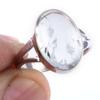 Natural Aquamarine Gemstone Handmade 925 Solid Sterling Silver Ring Size 6 Q6f80