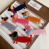 Duckbill Clip Acetic Acid Hairpin Dog Animals Barrette Creative Sausage Puppy Hair Clip Streetwear