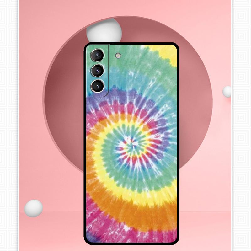 Trippy Tie Dye Hippie Art Case For Samsung Galaxy S22 S23 S24 Ultra Note 20 10 S8 S9 S10 Plus S21 S20 FE Soft Cover