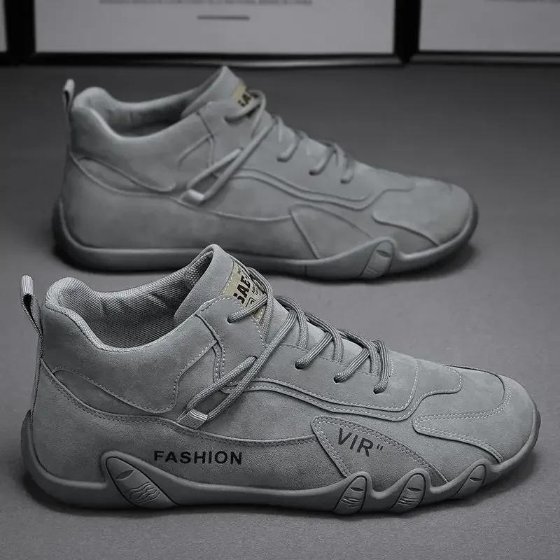 Модная мужская новая осенняя дышащая повседневная спортивная обувь, водонепроницаемая и износостойкая рабочая обувь, уличная легкая обувь для хайкинга