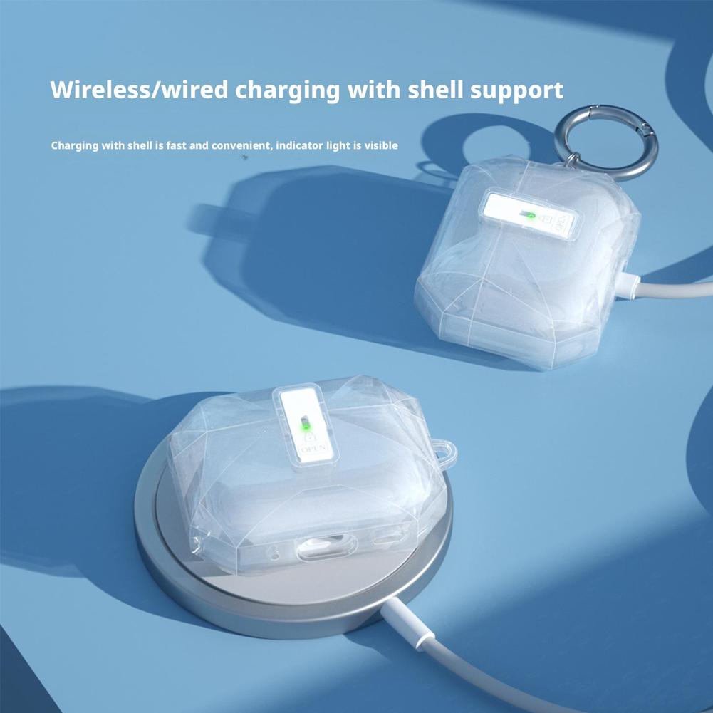 Для чехла-накладки для Airpods Pro 3 Мягкий ТПУ чехол Противоударные защитные чехлы с брелком для чехлов Airpods Pro 3 Устойчивый к падениям