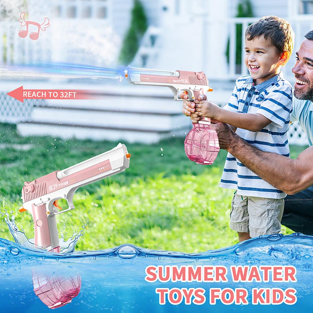 Летний полностью автоматический электрический пустынный большой объем воды со световым импульсом для зарядки воды, брызг, фестивальные водные игрушки