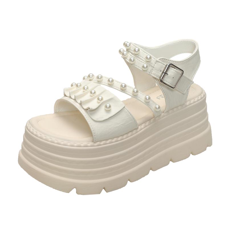 Summer Women Casual Slippers Women's Muffin Shoes Ladies Thick Soled Casual Sandals Adult Casual Beach Shoes Female Jelly Shoes