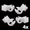 White Fixed Clip Durable Fastener Rod Clip For Hole 5-7 Mm Car Door