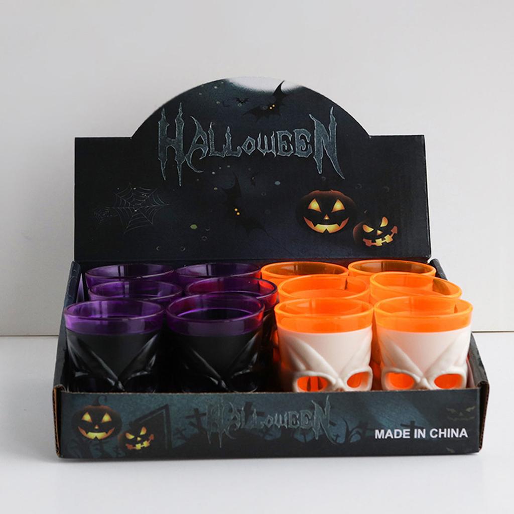 Светодиодный бокал для вина в виде черепа, светящийся в темноте, свеча, свет, украшение стола для вечеринки, принадлежности для домашнего бара