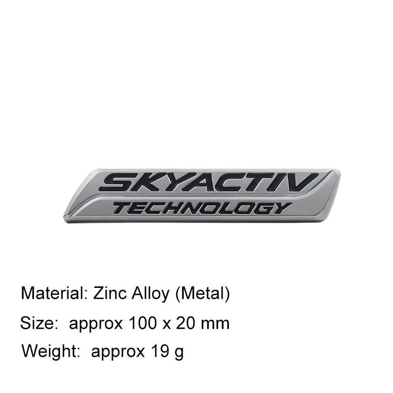3D Car Styling SKYACTIV TECHNOLOGY For Car Hood Fender Trunk Rear Bonnet Nameplate Decal Emblem Badge Sticker