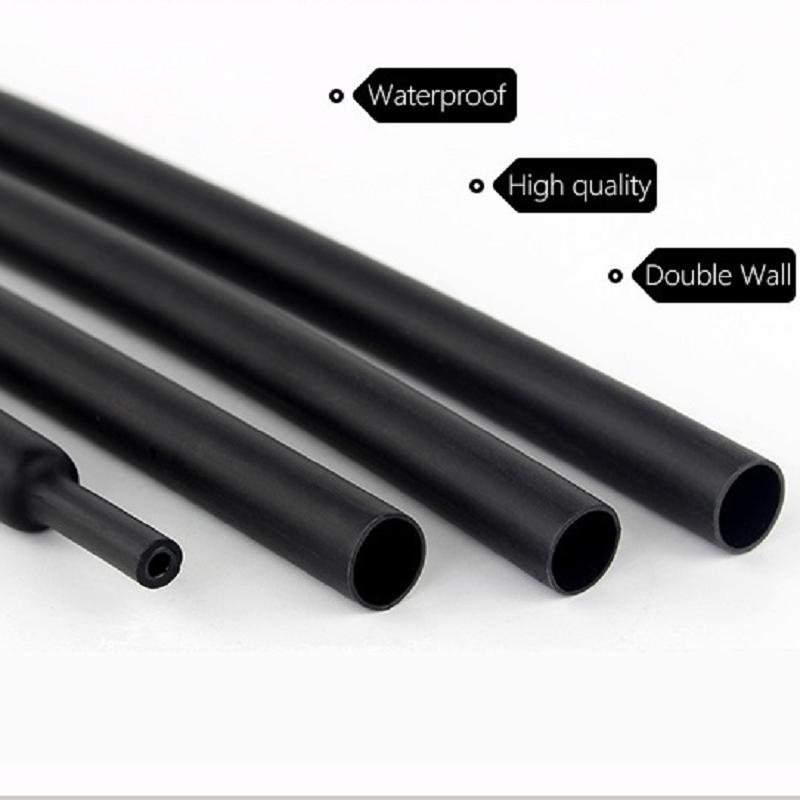 Термоусадочная трубка 3,2 мм с клеем, трубка с двойными стенками, рукав с клейкой подкладкой, нагревательный кабель 6k, 12K, водонепроницаемый рукав