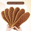 2 Pairs Warm Winter Insoles Thickened Plush Anti-Slip Shoe Inserts Breathable Temperature-Locking Foot Warmers
