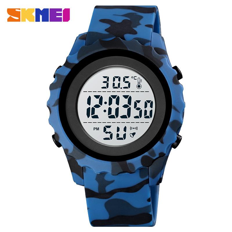 Skmei Moment Beauty Многофункциональные спортивные мужские часы для измерения температуры тела, водонепроницаемые студенческие спортивные электронные часы для измерения температуры окружающей среды