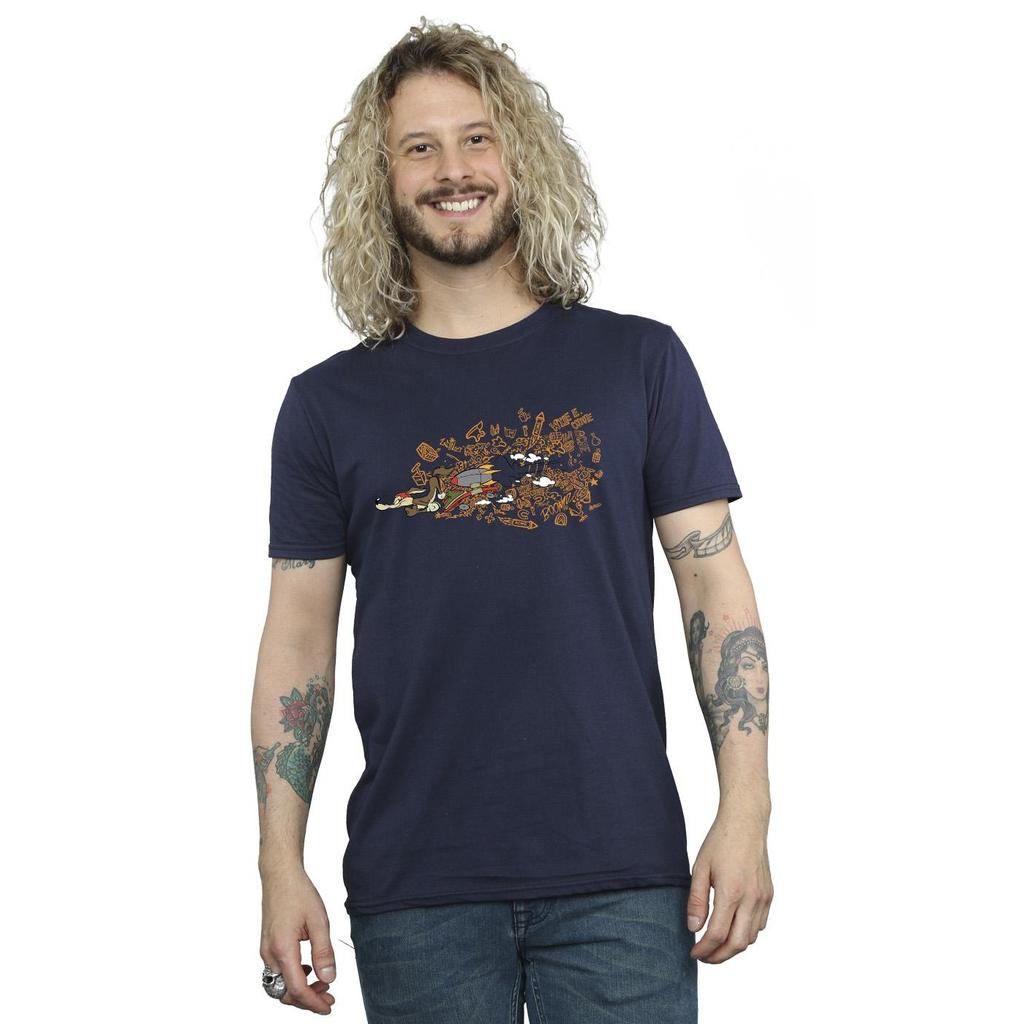 Looney Tunes Mens ACME Doodles Wile E Coyote T-Shirt