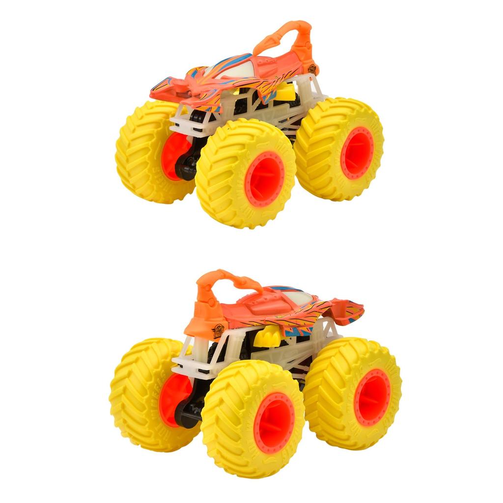 Hot Wheels Light-Up! Monster Truck Assortment Vehicle Toys, Mini Cars, 6-Car Box, Ages 3+, Multi-Purpose, 986A-JFX08