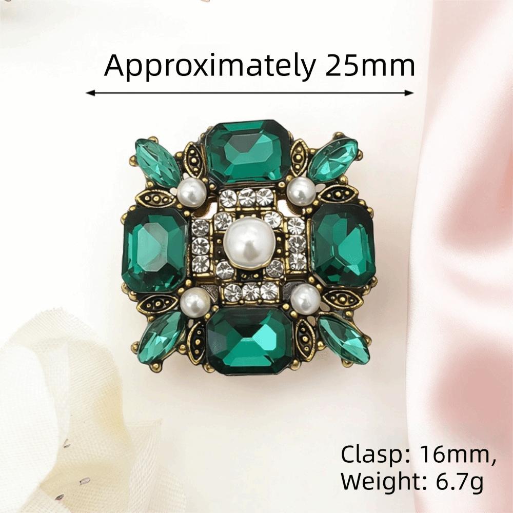 No Sew Floral Rhinestone Collar Buttons High-quality Decorative Shirt Buttons Diy Clothes