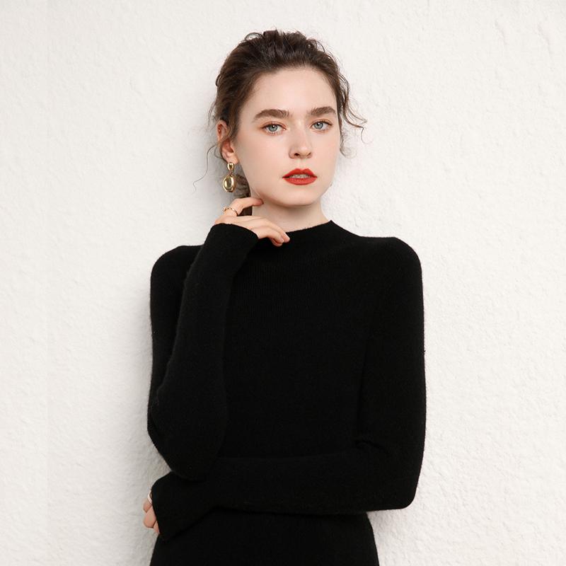 Women's Cashmere Sweater Qinghe Cashmere 100% Cashmere Women's Autumn and Winter Cashmere Sweater Soft and Warm