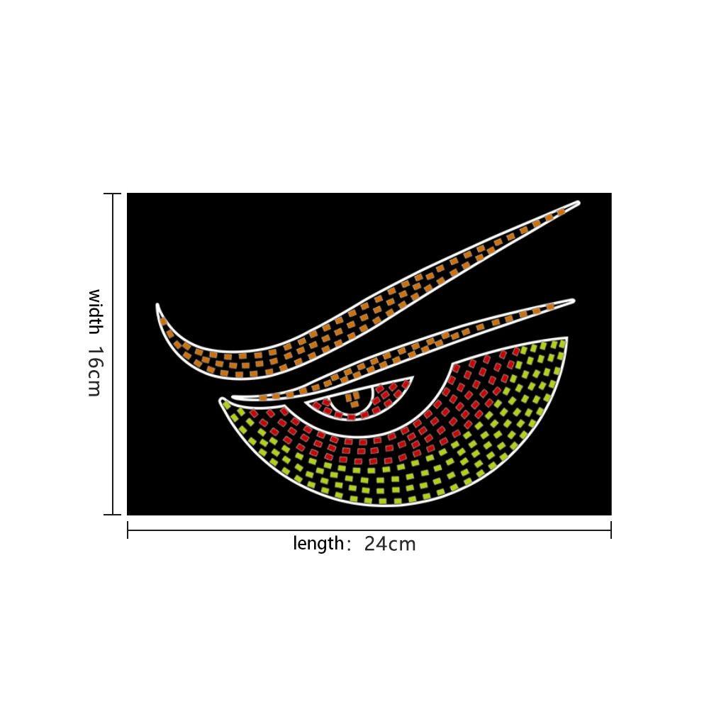 Гибкий светодиодный фонарь «Дьявольский глаз» для грузовика, USB пиксельная панель, креативная лампа, декор для автомобиля