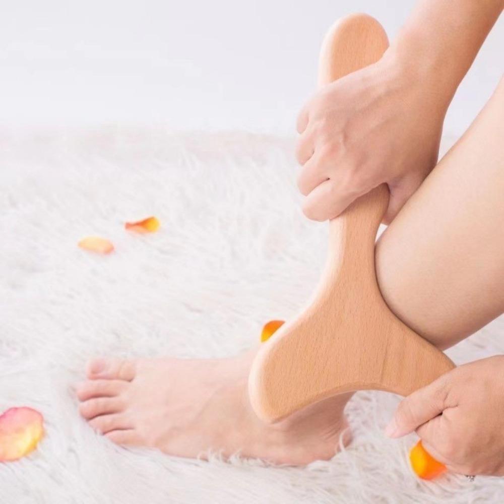 Anti-Cellulite Body Scraper Wood Meridian Massager Massage Device Gua Sha Board Therapy