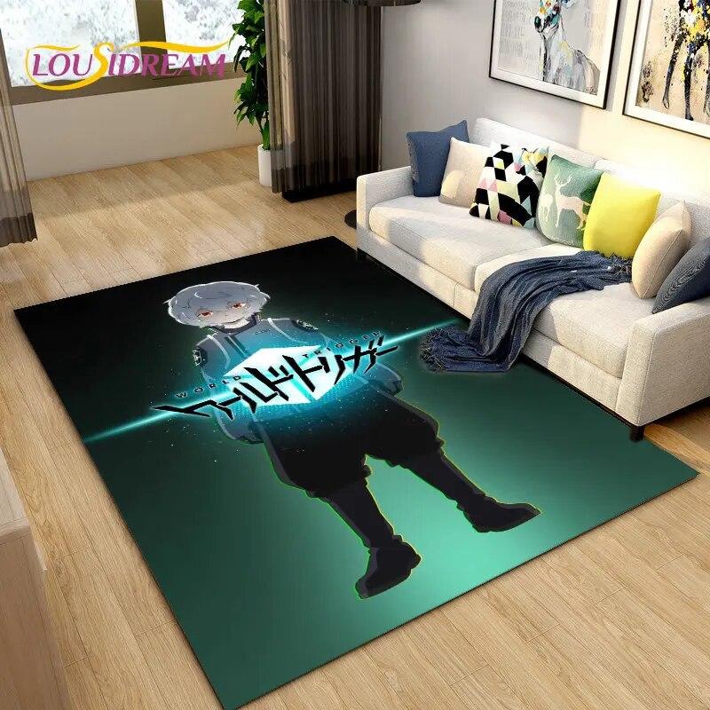 World Trigger Аниме Мультфильм Коврик, Коврик для гостиной Спальня Диван Коврик Украшение, Дети играют Нескользящий напольный коврик