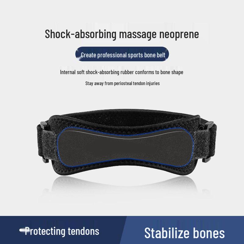 Double-Sided Pressure Adjustment Patella Strap with EVA Shock Absorption for Cycling, Running, Basketball, and Badminton