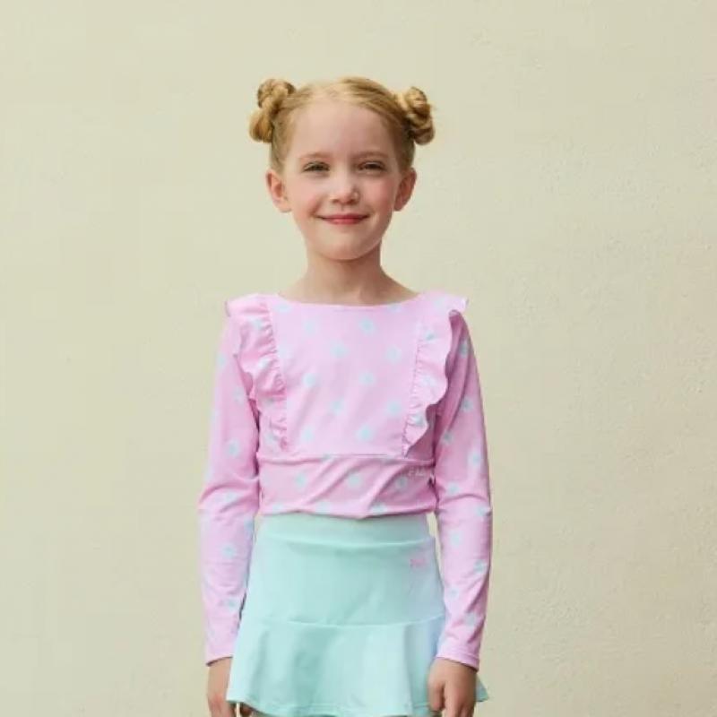 [fila Kids] Flower Rash Guard Setup  Fk2swf2a16f Epk  q0zFk2swf2a16fEpk