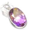 Natural Ametrine Gemstone 925 Sterling Silver Jewelry Pendant 1.89" U7d24