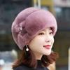 Women’s Autumn/Winter Little Rabbit Plush Waterproof Mink Hat – Anti-Fur Warm Beret
